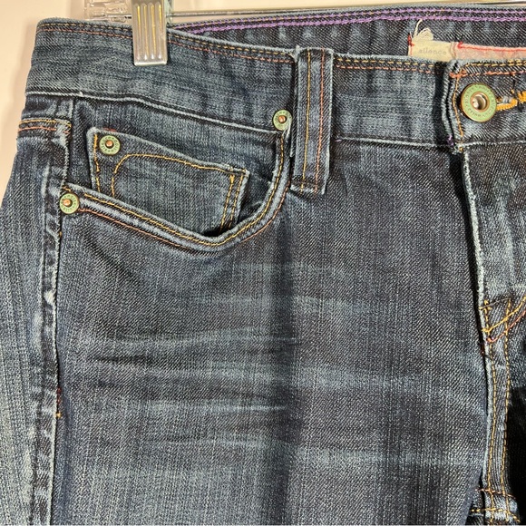 Silence + Noise Straight Leg Lightly Distressed Denim Jeans Size 28 - Picture 8 of 13